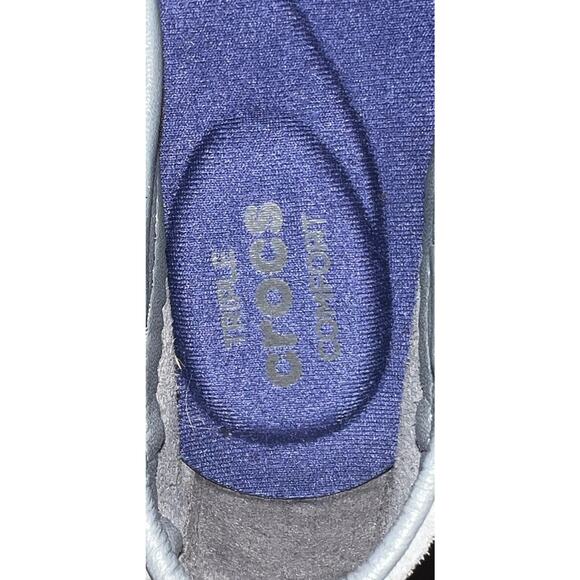 Crocs Womens Marine Faux Suede Ballet Flats Sz 8.5 GrayRubber Boho Stylish - Picture 7 of 8